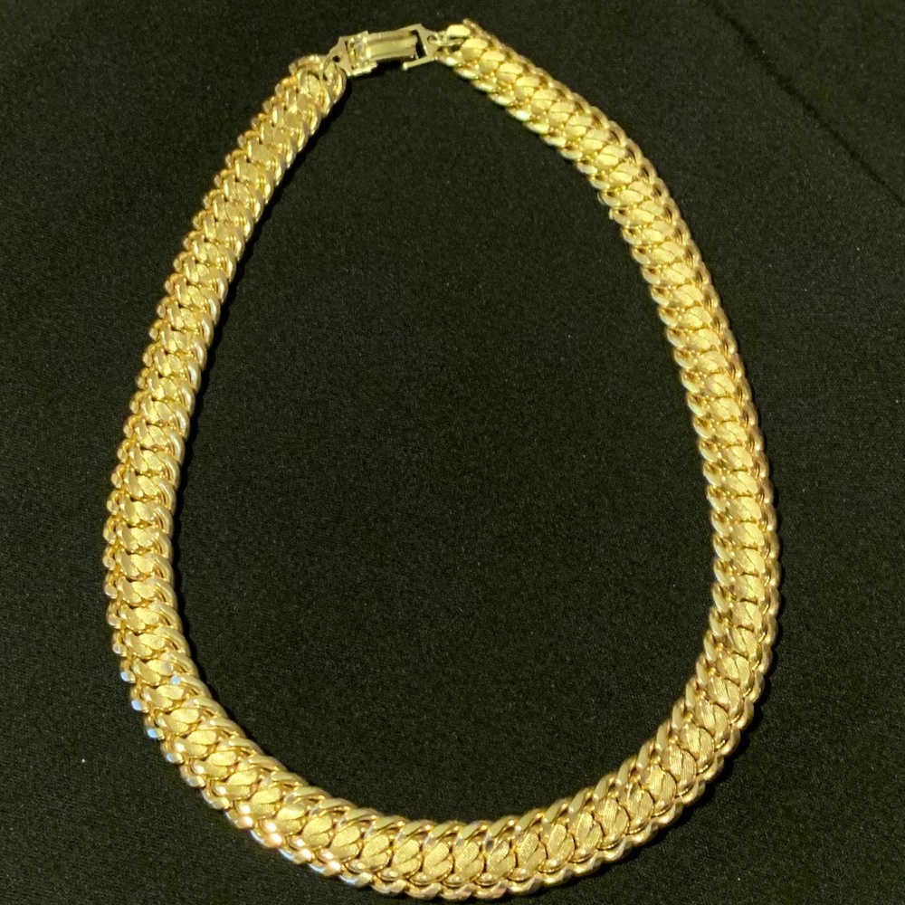 Gold Tone Choker Necklace
